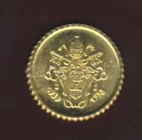 Vatikán 1958. mini Au pénz "XII. Pius" 0,333 minõségû T:1