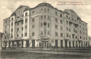 Budapest XIII. Szent László út 26. Szent László Társulat bérpalotája, Erdős Márton divatáruháza