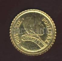 Vatikán 1958. mini Au pénz "XII. Pius" 0,333 minõségû T:1