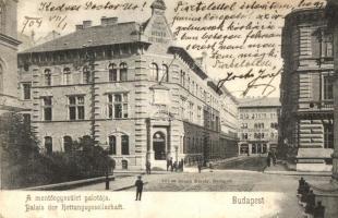 Budapest V. Mentőegyesület palotája a Markó utcában, Kühne Ede üzlete / Palais der Rettungsgesellschaft
