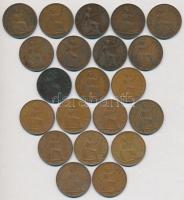 Nagy-Britannia 1900-1967. 1p Br (21x) T:2-3- Great Britain 1900-1967. 1 Penny Br (21x) C:XF-VG
