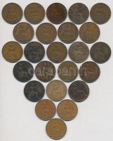 Nagy-Britannia 1900-1967. 1p Br (24x) T:2-3- patina Great Britain 1900-1967. 1 Penny Br (24x) C:XF-VG patina