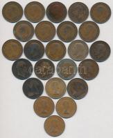 Nagy-Britannia 1900-1967. 1p Br (24x) T:2-3- patina
Great Britain 1900-1967. 1 Penny Br (24x) C:XF-...