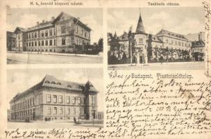 Budapest VIII. Tisztviselőtelep, M. k. honvéd központi ruhatár, Tanítónők otthona, Elemi népiskola (fa)