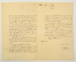 1891 Mosonmagyaróvár, Moson vármegye királyi tanfelügyelőjének levele a fősipánhoz