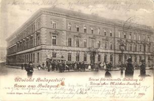 Budapest VI. Zirczi-féle nőnevelde az Andrássy úton / Zirczisches Mädchen-Institut