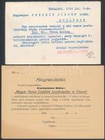 1912-1932 Balog Béla és Lajos udvari szállítók postán megküldött, névre szóló megrendelő levelezőlapja + Kempelen Béla 2 db kitöltetlen megrendelőlapja