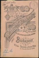 1899 Országh Sándor és Fia Műorgona Gyárának a katalógusa, Bp., Engel S. Zsigmond-ny., az elülső borítón hajtásnyommal.