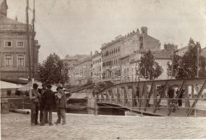 Fiume, híd a kikötőnél, eredeti felvétel / bridge at the port, photo (non PC) (EK)