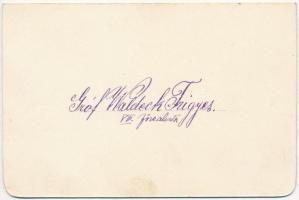 1925 Tiszaroff, Waldeck Frigyes gróf (1880-1961) kézzel írt levele nőismerősének, borítékkal