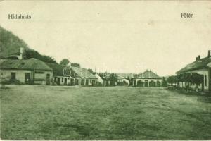 Hídalmás, Hida; Fő tér, Hangya fogy. szövetkezet kiadása / main square