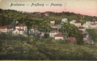 Pozsony, Pressburg, Bratislava; látkép, villák / general view, villas (EK)
