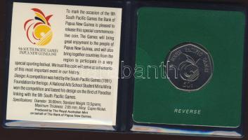Pápua Új Guinea 1991. 50t "9. Óceániai Játékok" T:BU Eredeti tokban, tanúsítvánnyal!