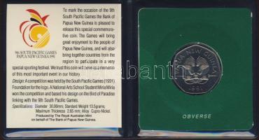 Pápua Új Guinea 1991. 50t "9. Óceániai Játékok" T:BU Eredeti tokban, tanúsítvánnyal!