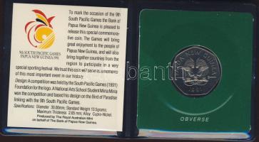 Pápua Új Guinea 1991. 50t "9. Óceániai Játékok" T:BU Eredeti tokban, tanúsítvánnyal!