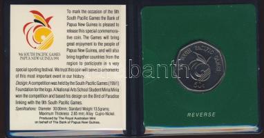 Pápua Új Guinea 1991. 50t "9. Óceániai Játékok" T:BU Eredeti tokban, tanúsítvánnyal!