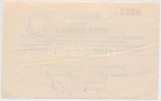 Zirc 1919. 20K "Zirczi Járási Takarékpénztár Pénztári-Jegye" T:II
Hungary / Zirc 1919. 20...