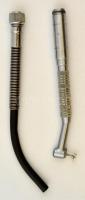 Levegővel működő rozsdamentes fogászati fúrófej, jelzett, h: 15 cm