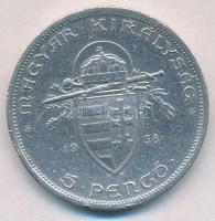 1938. 5P Ag "Szent István" T:2,2- ph
