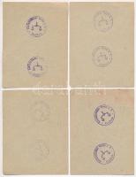 Németország / Weimari Köztársaság / Cottbus 1921. 10pf + 25pf + 50pf + 75pf mindegyik páros ívben, h...