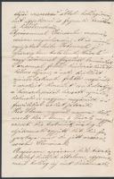 1872 Jánosi, Nyáry Sándor (?-?) levele édesapjának személyes ügyekben