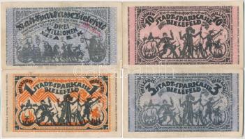 Németország / Weimari Köztársaság / Bielefeld 1923. 7db szükségpénz, perforáltak T:III,III- 
German...