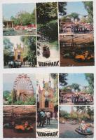 Budapest XIV. Városliget, Vidámpark - 5 db MODERN megíratlan képeslap / 5 MODERN unused postcards