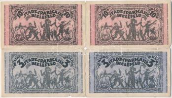 Németország / Weimari Köztársaság / Bielefeld 1923. 7db szükségpénz, perforáltak T:III,III- 
German...