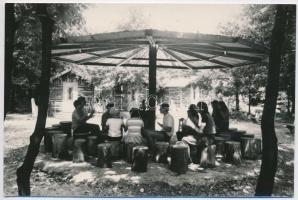 10 db MODERN megíratlan magyar úttörőtábor képeslap (Zánka, Novákpuszta, Káptalanfüred, Fonyódliget,...