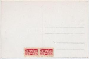 Losonc, Lucenec; - 2 db régi képeslap + Slovakotour 10h bélyegekkel / 2 pre-1945 postcards + Slovako...