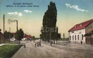 Párkány, Stúrovó; Rákóczi út, Iparos olvasókör / street view, reading circle