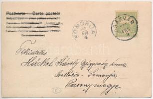 1903 Csákvár, Gyógyszertár belső, Hackel Károly szigorló gyógyszerésznek címezve, photo (EK)