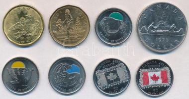 Kanada 1978-2016. 1$ (3xklf) + 2011. 25c "Sólyom/Kardszárnyú delfin/Bölény" (3xklf) + 2015...