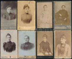 cca 1900 44 db kabinetfotó, különböző magyar fényképészek műtermeiből, vegyes, többnyire jó minőségb...