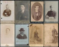 cca 1900 44 db kabinetfotó, különböző magyar fényképészek műtermeiből, vegyes, többnyire jó minőségb...