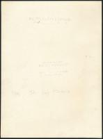 dr. Kiss Ferenc (1889-1966) anatómiaprofesszor sajtómegjelenés előtti fotója, Arlen fotó, hátodalon ...