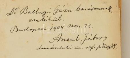 Emlékkönyv főitszteletü és méltóságos Antal Gábor dunántúli ev. ref. püspök urnak a belső-somogyi re...