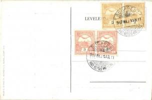 Lányi Antal repül, "1917 Budapest Hadi Repülőgép Kiállítás" So. Stpl