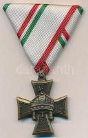 1942. Tiszti Szolgálati Jel III. osztálya Br kitüntetés, hamisítvány, modern mellszalaggal (32x32mm) T:2