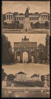 1922 München, leporelló album 18 városképpel