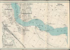 1936 Berlin, útmutató térkép a sporttér külön térképével,jó állapotban
