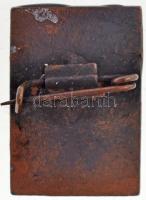 1972. "Dunaújváros" zománcozott fém jelvény (15x22mm) T:1-,2