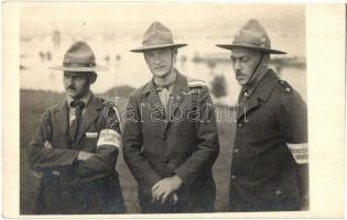 1926 Nemzeti Cserkész Nagytábor, táborparancsnok helyettesek és parancsok, Cserkészfilm photo / Hungarian national scout Jamboree, deputy camp commanders
