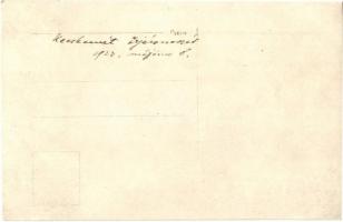 1923 Kecskemét őrnaszád legénységgel a fedélzeten, Dunai Flottilla / Donau-Flottille / Hungarian riv...