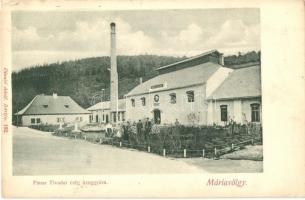 Máriavölgy, Marianka, Mariathal; Pausz Tivadar cég üveggyára. Divald Adolf / glass factory
