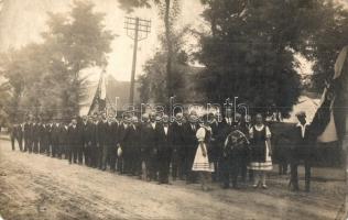 1931 Szilasbalhás, Mezőszilas; Iparos kör 50 éves jubileuma, ünnepség, csoportkép, photo (EK)