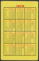 1970 Bene Ferenc válogatott labdarúgó kártyanaptár