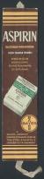 cca 1930 Pyramydon és Aszpirin tabletta bayer gyógyszertár reklám kétoldalas könyvjelző reklám