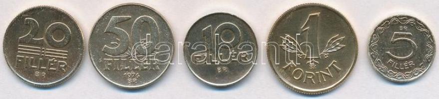 1960. 5f Al aranyozva + 1989. 10f Al aranyozva + 1989. 20f Al aranyozva + 1976. 50f Al aranyozva + 1...