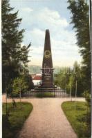 Medgyes, Mediasch, Medias; Stephan Ludwig Roth szobor / St. Ludw. Roth-Denkmal / monument